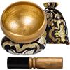 BORDEAG Campana Tibetana, Campane Tibetane Piccolo da Nepal, Campane Tibetana a Mano Nella 8 cm, Sono Provviste di un Bastoncino e di un Cuscino, Campane Tibetane Originali Roducono Suono per Relax
