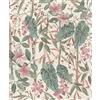 Rasch Carta da parati 538212 - Carta da parati in tessuto non tessuto chiaro con foglie e piante, rosa e verde, della collezione Curiosity, 10,05 m x 0,53 m (lunghezza x larghezza)