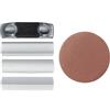 kwb Blocco di levigatura manuale per 125 mm incl. vari accessori per profili e un disco abrasivo (K150). Accessori per profili e una mola (K150)