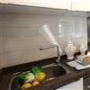 COSNIGHT Pellicola trasparente da cucina, a prova di olio, impermeabile, in vinile, autoadesiva, resistente alle alte temperature, rimovibile, per credenze, porte, pareti, cucina, 30 x 305 cm