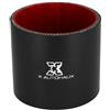 X AUTOHAUX 80mm 3.1 ID auto dritto silicone tubo accoppiatore tubo nero rosso