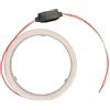 DOBRVVGT Angel Eyes, Fari Angel Eyes Luce di marcia diurna Uso adatto per auto, luce in cotone COB, occhio d'angelo, apertura 60-120 mm, moto, veicolo elettrico universale(Red,40MM)