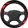 Myfsucce Coprivolante in Poliestere Antiscivolo Accessori Auto Universali 15 Pollici/38 cm, Rosa Rosso