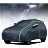 LPLILIZHONG Telo Antigrandine per Auto per Dacia Duster (2010-2016),Telo Auto Antigrandine Copertura Auto Esterno Impermeabile Felpato Invernale Imbottita Protezione Completa hd23h