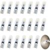 Stalora Confezione da 20 Lampadine LED T5 12V Bianche, SMD 3014, PC74 2721 286 — Luci di segnalazione per cruscotto, luci di posizione, plafoniera, portiere, targa e bagagliaio