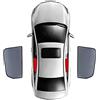 DOYEK Auto Finestrini Laterali Parasole per Mercedes Be-NZ A-Classe W176 2013-2018, Tutta Ombra Tendine Anteriori Posteriori Parasole Bloccare Raggi UV Visiera Accessori,B/2 Rear Doors