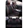 NOBQUA Coprisedili Auto Universali per 5 Posti in Vera Pelle-Compatibili con Honda Civic Accord CR-V HR-V Jazz - Impermeabili, Antiscivolo-Set Completo per SUV e Berlina