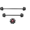 CYDJML Protezione Perno Ruota Forcella Anteriore E Posteriore Per Motocicletta Per YAMAHA MT-09/SP FZ-09/SP MT09 FZ09 MT FZ 09 2014-2025 Moto Tamponi Ruota Forcella Asse Anteriore e Poste(Rosso)