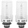 Yctze 2pcs D2S 6000K 35W Sostituzione Auto Sicuro Bright Xenon HID Lampadina Faro
