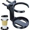 ycezw Porta bicchieri da finestra per veicoli, portabicchieri a ventosa portatile e pieghevole, organizer per seggiolino auto per bottiglie, lattine e bevande, ideale per viaggi, viaggi e campeggio