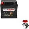 farbrothersonline COMPATIBILE CON PIAGGIO Vespa PX E DT (VSX1T) 200 1998 A 2001 BATTERIA GIA' PRONTA ALL'USO CARICATA BOSCH YB9-B BATTERIE 9AH AMPERE 12 VOLT 135X75X139MM