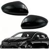 Ruolin Tappi per Specchietti Nera, Copri Specchietto Retrovisore Auto Coppia Calotte Specchio Destra + Sinistra Compatibile con Renault Clio MK5 2019-2025