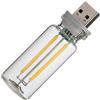 Generico Lampada per auto retrò - Luci interne per auto a LED USB | Bottiglia di vetro LED con regolazione touch | Illuminazione ambientale per auto | Luce LED USB dal design vintage | Luce d'atmosfera USB