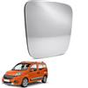 Esselle Parts Specchio Retrovisore per Fiat Qubo Sinistro Lato Guida, Vetro Ricambio Esterno con Piastra ABS, Montaggio Plug & Play