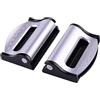 ISKIP 2 Pack Regolatore Cintura di Sicurezza Auto, Morsetto di Bloccaggio Universale in Plastica Auto Veicolo Clip per Bambini e Adulti (Argento)