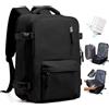 HPLQQ Zaino Ryanair 40x30x20 Sottovuoto Bagaglio a Mano Donna Zaino da Viaggio 40x30x20 Wizzair Borse da Cabina per Easyjet Uomo per Laptop 14 Pollici Trekking Casual Daypack,J1-Nero