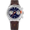 TACTICAL FROG Militado ML23-40 mm Orologio cronografo militare da uomo, movimento al quarzo 6S21 Sweep, vetro zaffiro bombato, massa luminosa BGW9, impermeabile fino a 100 m, Blu scuro-bianco, Sport