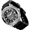 Naroote Orologio Subacqueo Al Quarzo Ad Energia Solare, Orologio Subacqueo 300M, Cinturino in Silicone Luminoso per Uomo, Donna, Immersioni all'aperto, Nuoto, Casual e Business (BLACK)