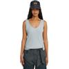 G-STAR Maglietta da Donna asimmetrical Zip Slim Canotta Wmn, Blu (Plein Air D26226-d275-h001), M