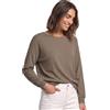 Street One Maglietta da donna a maniche lunghe con elastico in vita | ambra sabbiata melange 42 cm