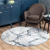 Livabliss Berlin Tappeto Salotto Moderno Astratto Tappeto Soggiorno, Camera da Letto, Pranzo Moderni Tappeti Effetto Marmo, Morbido e Pelo Corto, Ampio 160 cm, Grigio, Blu, Avorio