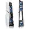 RJLLKD Ventola Raffreddamento per PS5 Slim Digital/Disco, Accessorio PS5 Slim | Ventola Posteriore Compatibile PS5 Slim Versione Disco e Digitale, 3 Ventole Silenziose, Porta USB 3.0 Passante