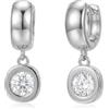 SIXDUTON Orecchini Cerchio Donna Orecchini Pendenti Argento 925