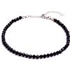 BERGERLIN Cavigliera di Perle per Donne - Cavigliera di perle con certificato di autenticità - Cavigliera in pietra naturale autentica con chiusura in argento sterling 925 o placcata oro