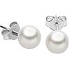 Bluespirit B-CLASSIC Orecchini Donna in Oro bianco 750, Perle Coltivate, Idee Regalo - P.20C901000200