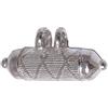 Sahiba Gems Tabiz in argento massiccio per donne, uomini e bambini (forma a cilindro), 2,5 cm, argento, 1.00 Inch, Argento
