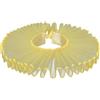 MotiveTech Collare Ruffle Donna Elizabethan Colletto Decorativo Mezzo Camicia Rimovibile Colletto a Balze in Rete Adatto per Travestimenti Recite Scolastiche Car, Giallo