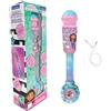 Lexibook, La casa delle Bambole di Gabby, Microfono Luminoso per Bambini, Giocattolo Musicale, Altoparlante Integrato, Effetti Luminosi, Presa Aux-in, Blu/Rosa, MIC90GDHLXB