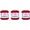 Aunt Lydia's Aunt Lydia Classic Cardinal Red Crochet - Confezione da 3 350y/320m - Cotone - Calibro 10 - Uncinetto