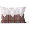 Soleil d'ocre, Cuscini sfoderabile puro Cotone 32x50 cm LOVE rosso