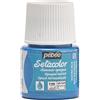 Pebeo - Colore per Stoffa Setacolor Opaco, flacone da 45 ml, Colore: Blu Elettrico Brillante