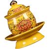 SHINEOFI Tazza in Ceramica Buddha Decorativa Ciotola Offerta Acqua Sacra Design Levigato e Sicuro per Casa e Tempio per Feng Shui e Collezionismo Zen