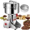 Hoapin Mulino per Cereali 1500 g Macinacaffè Elettrico in Acciaio Inox Grinder per Cereali Elettrico 4000 W Macinatutto per Spezie Erbe Caffè (1500g 4000W)