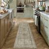 PureCozy Vintage Tappeto Cucina 60x180cm Verde Marrone Lavabile in Lavatrice