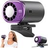 Yizemay Mini condizionatore d'aria portatile con clip per auto, con rotazione a 360°, con display LED, 199 velocità, ricaricabile tramite USB, per visiera, ufficio, spiaggia.