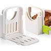 Alongen Affettatrice per pane, multifunzione per panini/toast, pieghevole e regolabile, strumenti guida per il taglio del pane, arrosti, panini, affetta pane