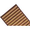 Generico Tappeto Stuoia in Bamboo Effetto Legno Moderno Degradè - Passatoia Cucina Antiscivolo con Fondo Sicuro, Diverse Misure (Marrone, 50x290 cm)