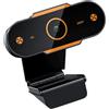 Toddmomy Webcam per Laptop e Computer con Base Regolabile e Microfono | Nero, Plastica, Autofocus e Riduzione Rumore, per Webinar e Live-streaming