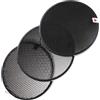 INOOMP Set Griglia a Nido d Ape per Flash 10 30 50 Gradi Nero