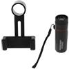 INOOMP Telescopio Monoculare Nero in Plastico con Visione Notturna Avanzata e Ingrandimento Professionale per Bird Watching e Avventure Outdoor