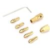 Ycauty Set di Mandrini Elicoidali da 7 Pezzi Micro Punte da Trapano per Foratura di Precisione di Cartone in Alluminio ABS, Ottone 0,5-3 Mm (Clip per trapano in rame da 3,17 mm)