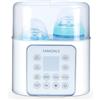 Famidals Scaldabiberon Sterilizzatore Neonato 9 In 1 Scaldalatte, Sterilizzatore Biberon e Ciucci, Scongelatore, Omogeneizzatore, Fermentatore, Cuociuova, Timer, Programmazione Dell'accensione (Con biberon)
