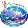 GOLDGE - Tappetino per la pancia per bambini, 100 x 100 cm, tappetino gonfiabile per bambini, tappetino gonfiabile di grandi dimensioni, per attività di sviluppo precoce