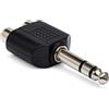 Hosa GPR-484, Adaptor, Dual RCA to 1/4 in TRS
