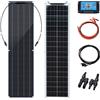 WUZECK Solar Panel kit 12V kit pannello solare flessibile modulo fotovoltaico da 50 Watt 100 Watt 12V 24V cella a cavo solare casa all'aperto auto barca batteria campeggio viaggio