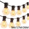 KIKIELF 110 V/220 V Luci Della Stringa Esterna LED G40 Festone Fata Patio Ghirlanda Lampada di Nozze di Strada di Campeggio Giardino Decorazione Del Partito luci